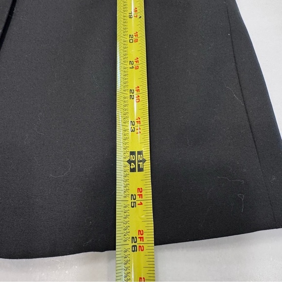 Elizabeth and James REVOLVE Women’s Black Blazer W/ Lamb Leather Trim Sz 4 - Picture 7 of 14